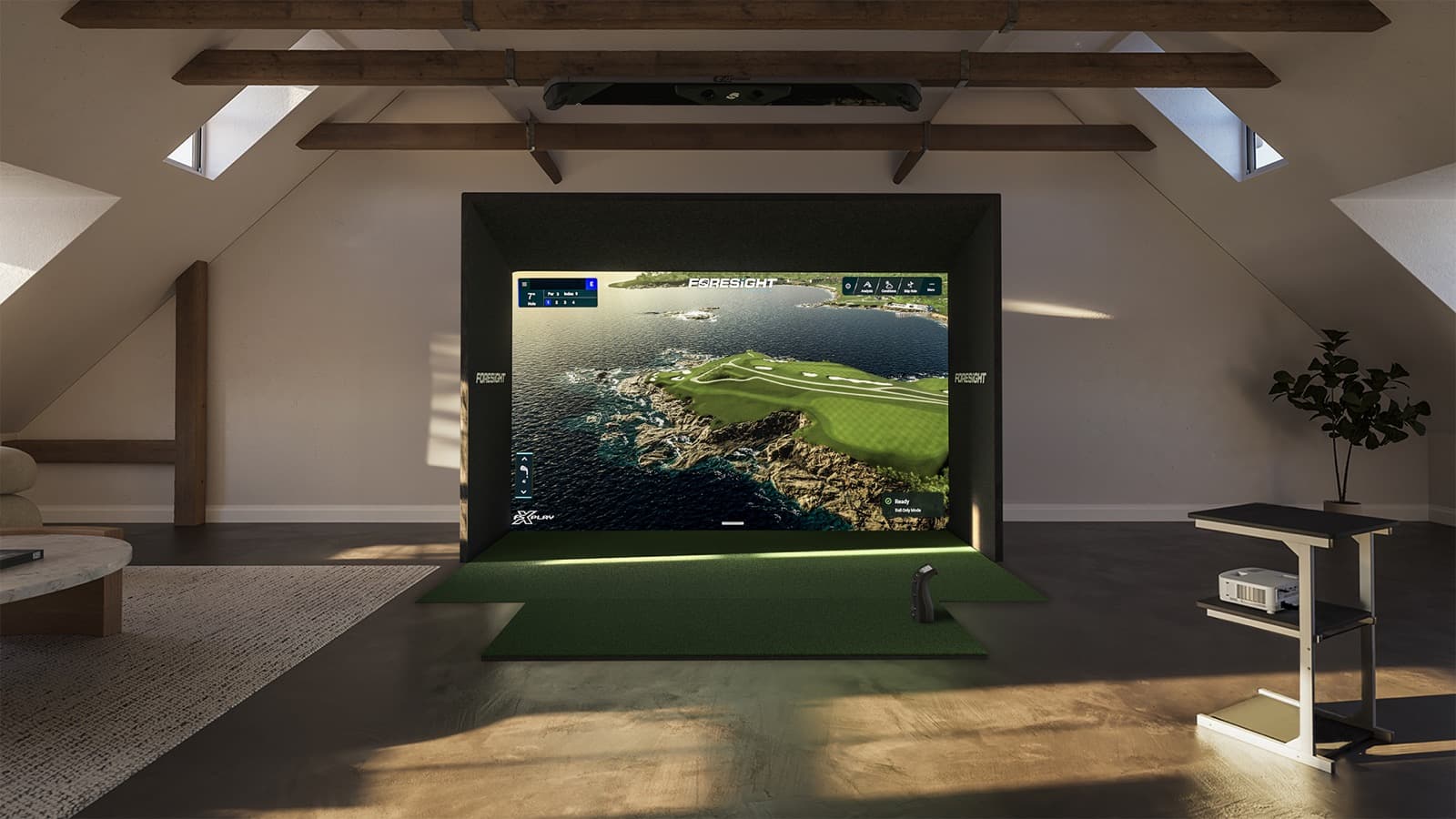 SIM IN A BOX® Custom with the GC3, 13 ft wide, no frame extension